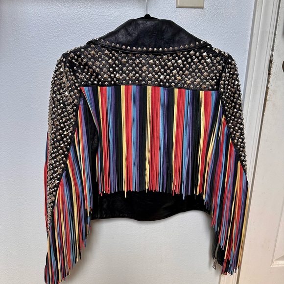 Alice + Olivia Cody studded leather jacket - Picture 10 of 13